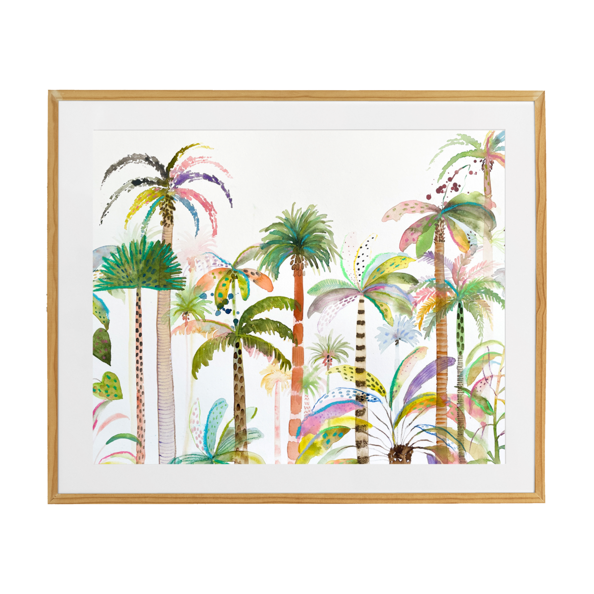 Tropical Delight – Colorful tropical palm trees fine art print