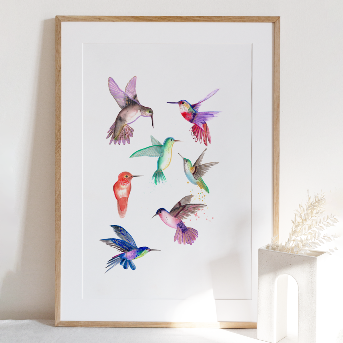 HummingBirds – Original watercolour painting